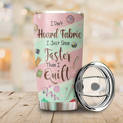 Customize Name Love Sewing Steel Tumbler
