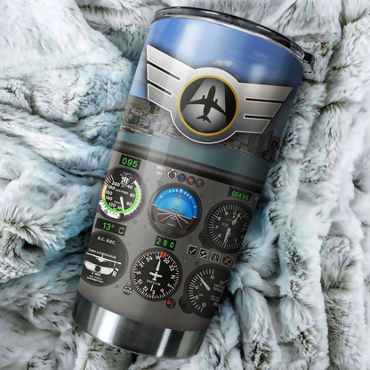 Customize Name Pilot Stainless Steel Tumbler