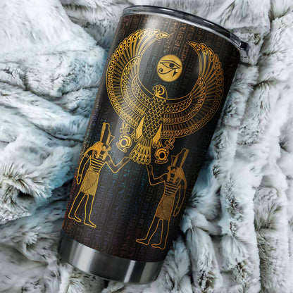 Horus Eye Egypt Anubis Ancient 3D print Stainless Steel Tumbler 20 Oz