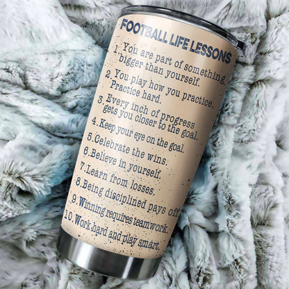 Customize Name American Football Steel Tumbler