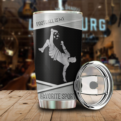 Football Lovers Stainless Steel Tumbler