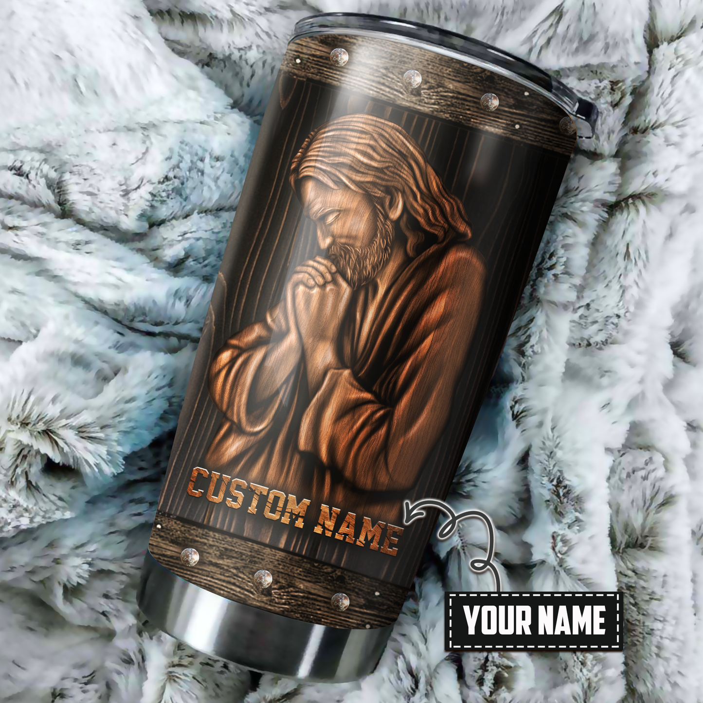 Premium Tumbler Personalized Easter Day Christian Jesus Always By My Side No56 ML