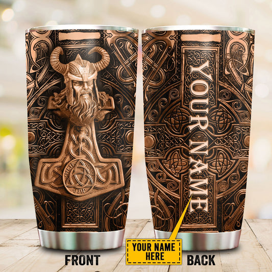 Customized Name Viking Steel Tumbler