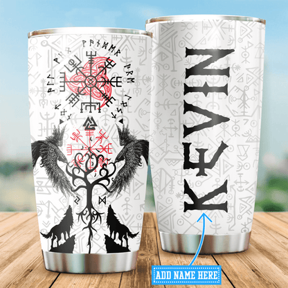 Customized Name Viking Steel Tumbler