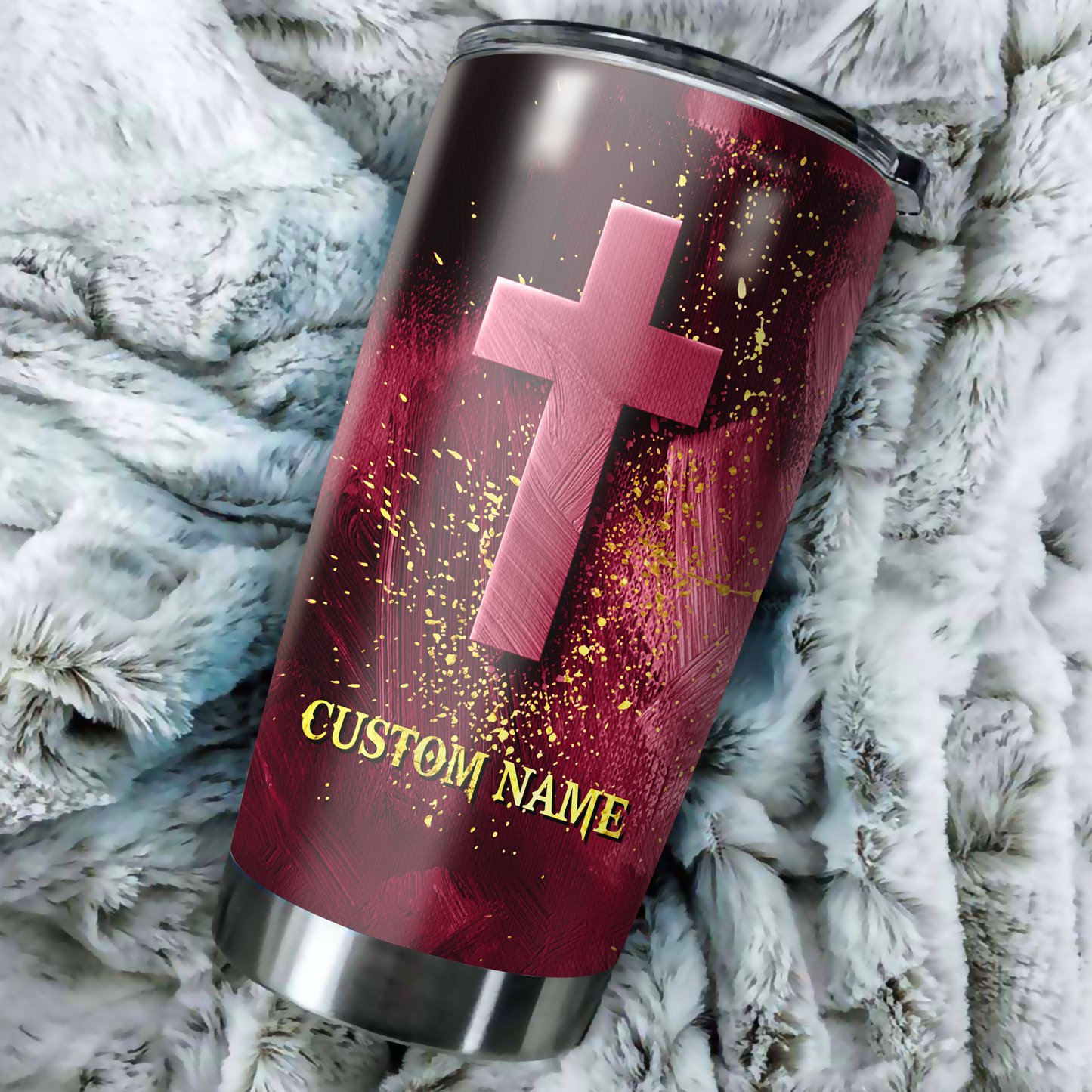 Premium Tumbler Personalized Easter Day Christian Jesus Red Version No52 ML