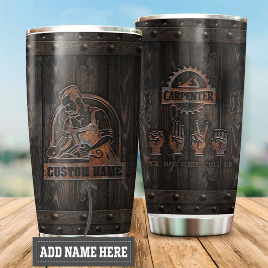 Personalized Name Carpenter Stainless Steel Tumbler