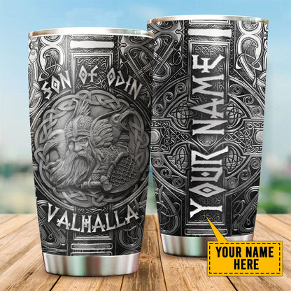 Customized Name Viking Steel Tumbler