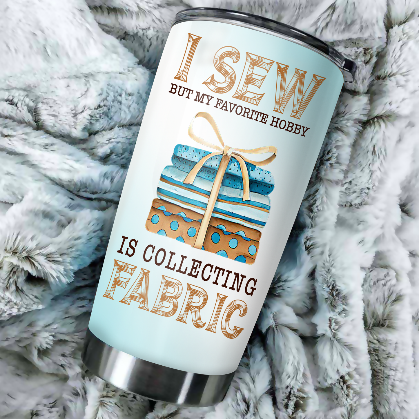 Customize Name Love Sewing Steel Tumbler