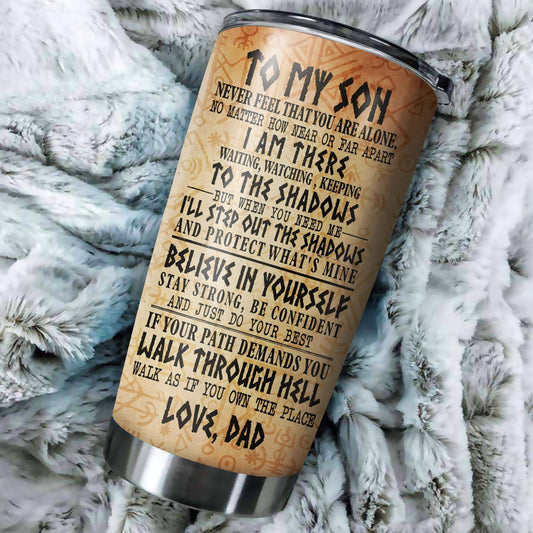Customized Name Viking Steel Tumbler