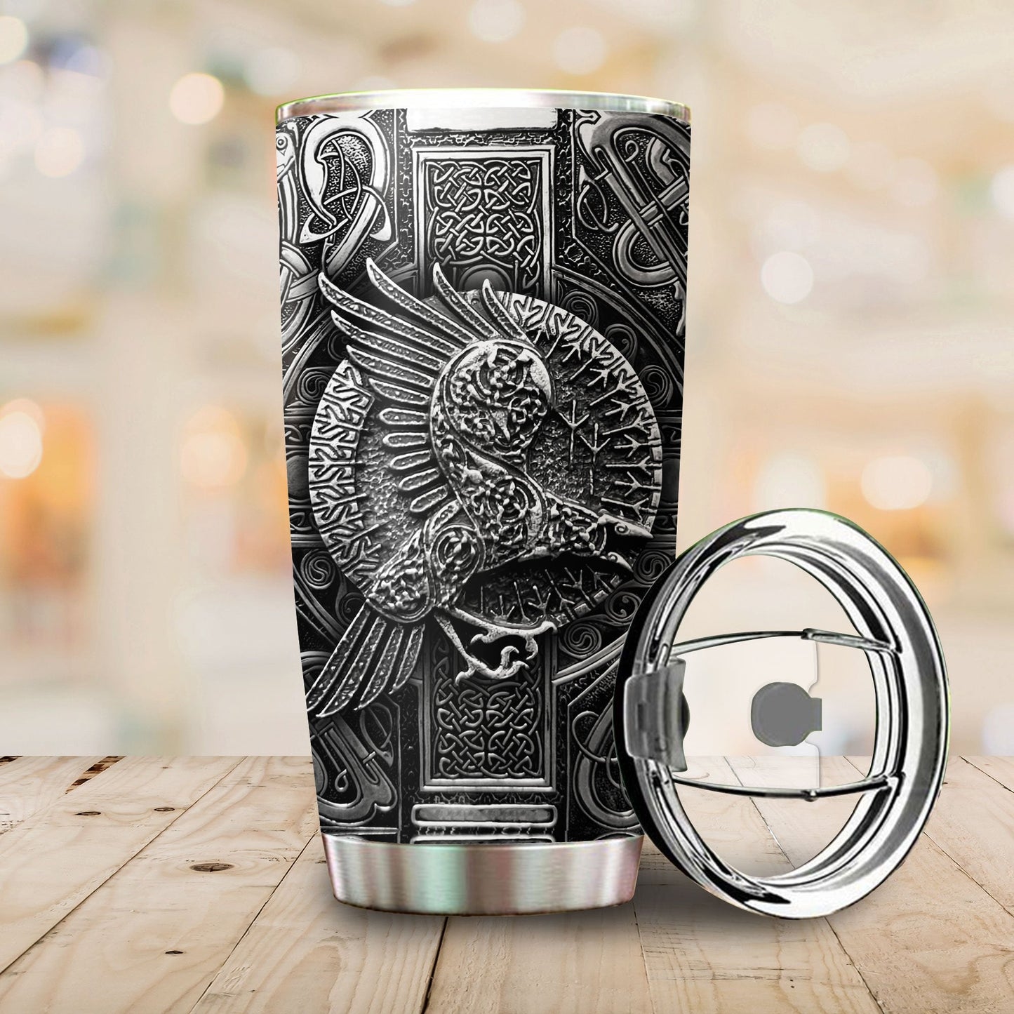 Customized Name Viking Steel Tumbler