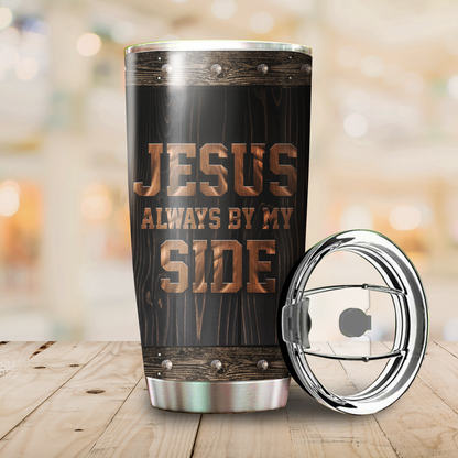 Premium Tumbler Personalized Easter Day Christian Jesus Always By My Side No56 ML