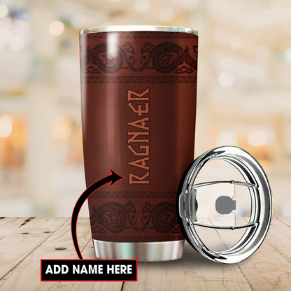 Customized Name Viking Steel Tumbler