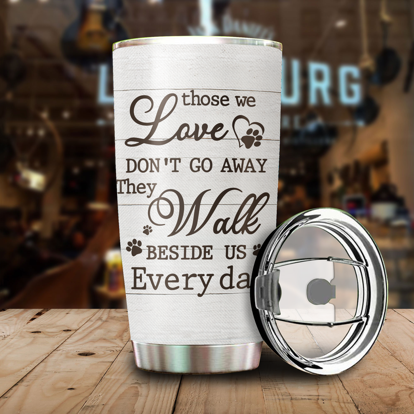 I Still Talk About You I Love You, Gift For Dog Dad, Customized Stainless Steel Tumbler For Dog Lovers, Memorial Gifts