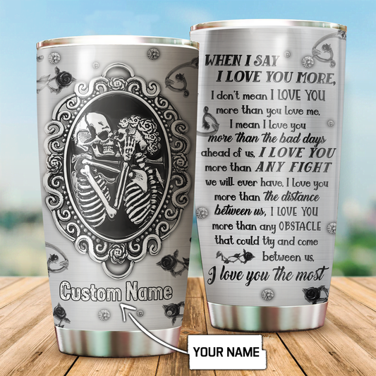Customize Name Skull Steel Tumbler DD05052104