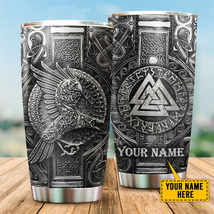 Customized Name Viking Steel Tumbler