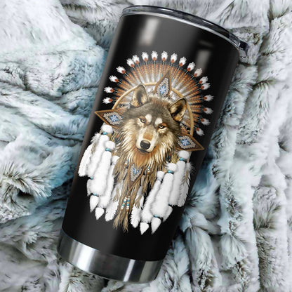 Native Wolf Beautiful Tumbler HP