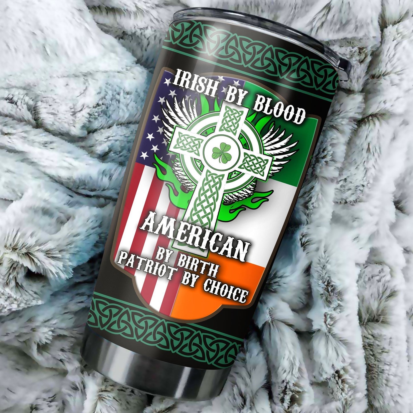 Customize Name Irish Stainless Steel Tumbler Irish By Blood