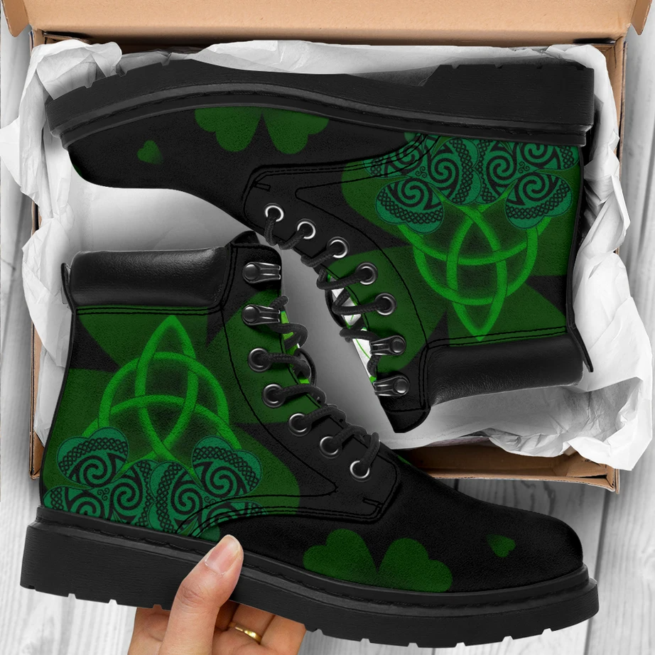 Premium 3D Celtic Shamrock Boots MEI