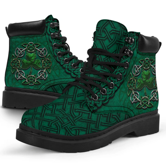 Premium 3D Lucky Irish Shamrock Boots MEI