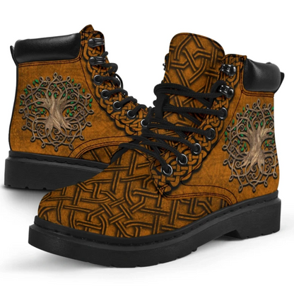 Premium 3D Celtic Tree Of Life Boots MEI