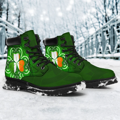 Premium 3D Celtic Ireland Shamrock Boots MEI