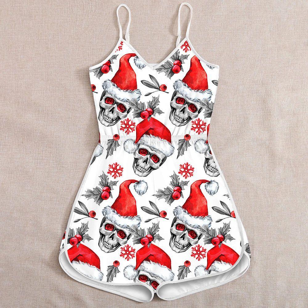 Christmas Skulls 3D Romper For Women TN14092002