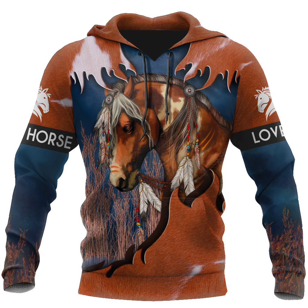 Love Beautiful Horse 3D All Over Printed Shirts TR0905201 - Amaze Style™-Apparel
