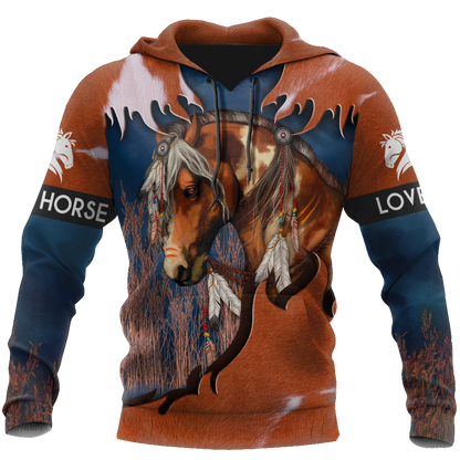 Love Beautiful Horse 3D All Over Printed Shirts TR0905201 - Amaze Style™-Apparel