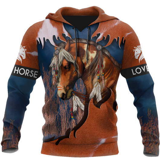Love Beautiful Horse 3D All Over Printed Shirts TR0905201 - Amaze Style™-Apparel