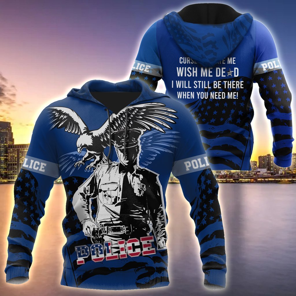 Police will still be there 3D over printed shirts TR110401 - Amaze Style™-Apparel