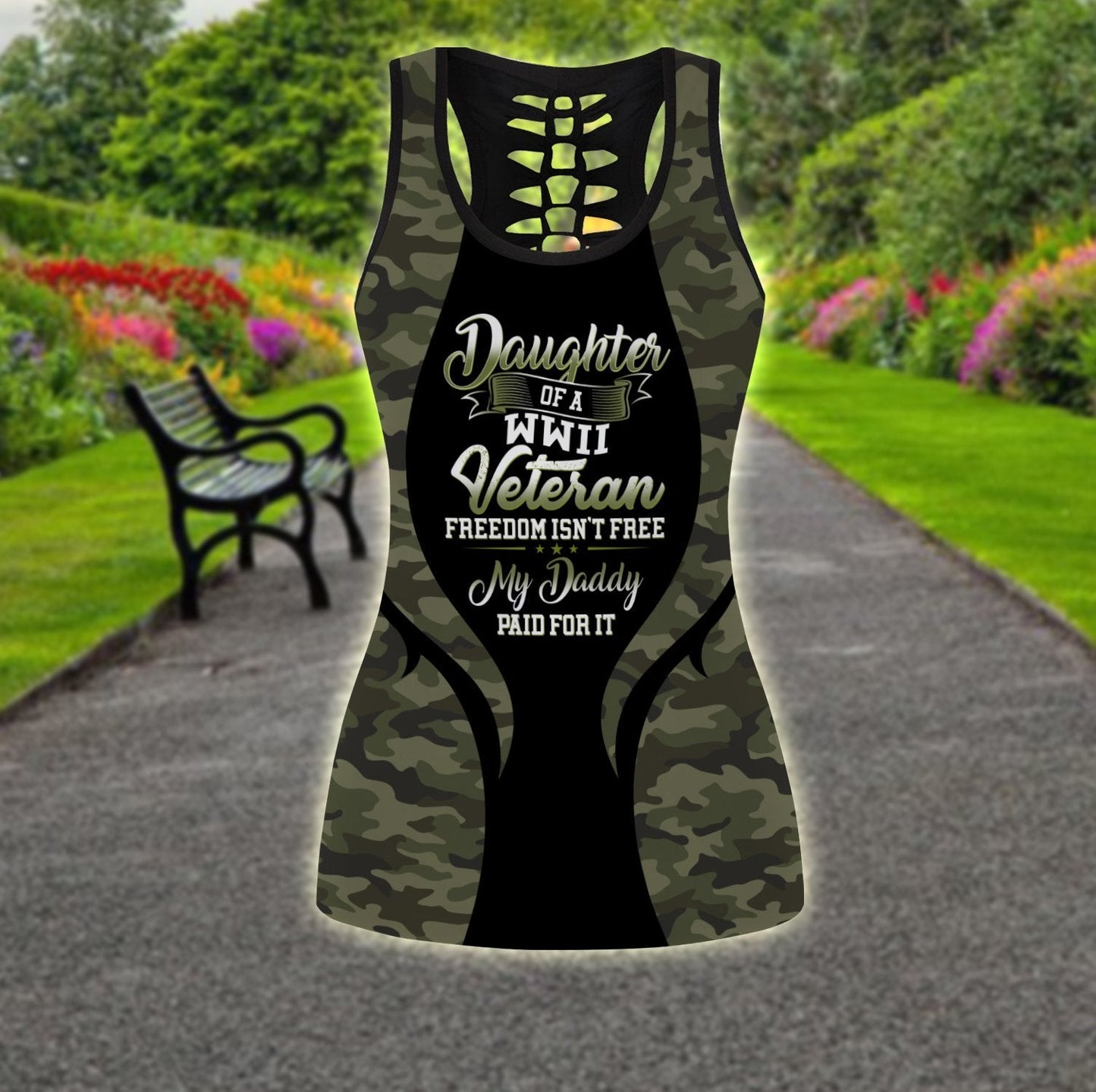 US wwii Veteran Daughter Combo (Legging+Tank) for women