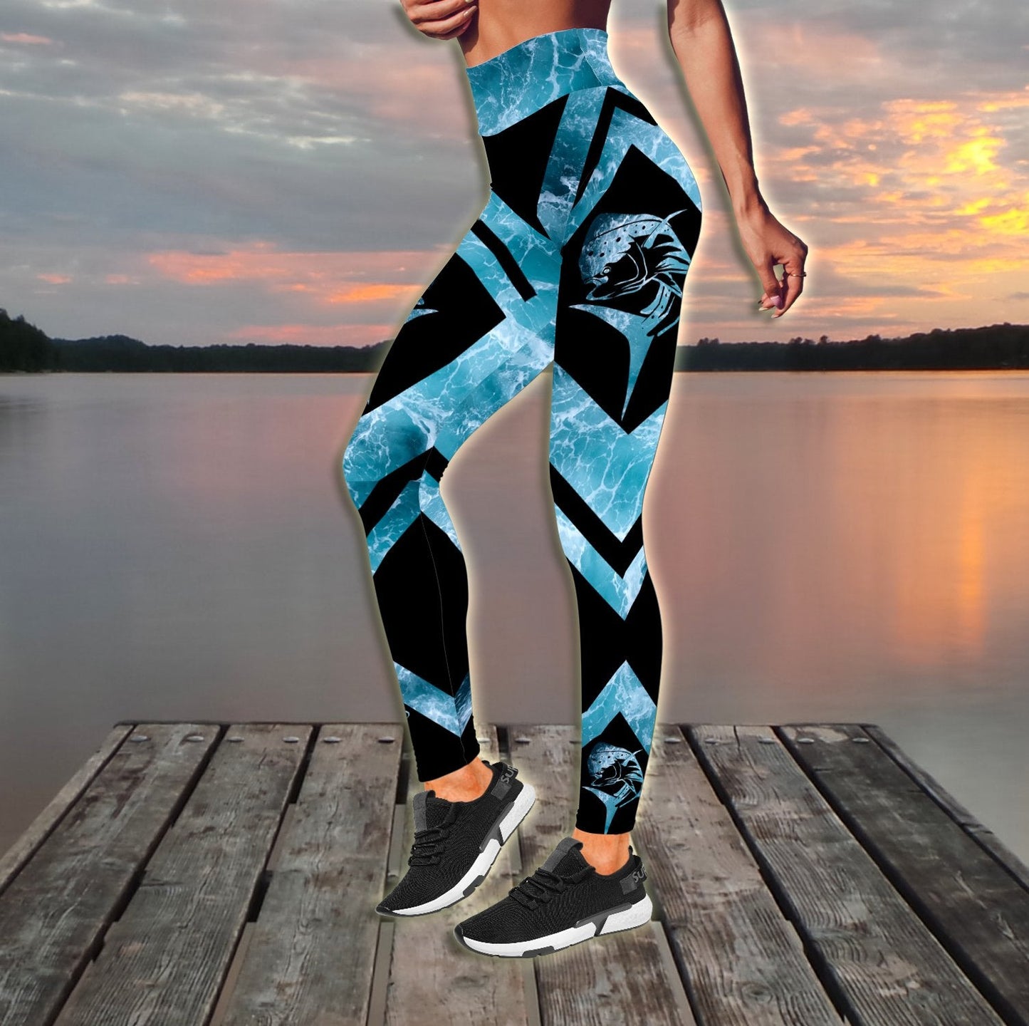 Mahi-mahi fishing gear blue ocean Combo Legging + Tank TR2704204 - Amaze Style™-Apparel
