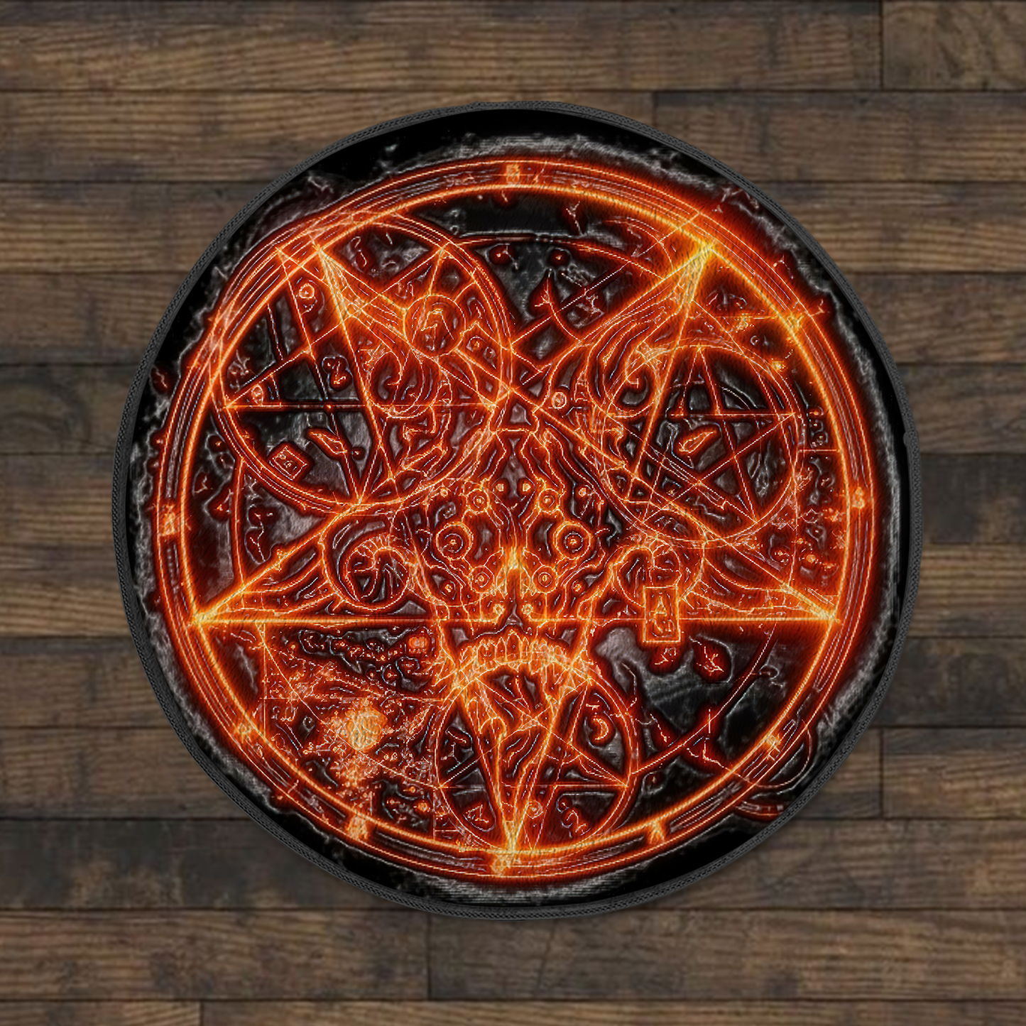 Customize Name Satanic Circle Rug MH13052109