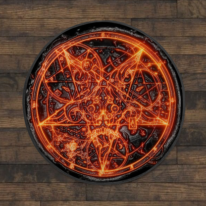 Customize Name Satanic Circle Rug MH13052109