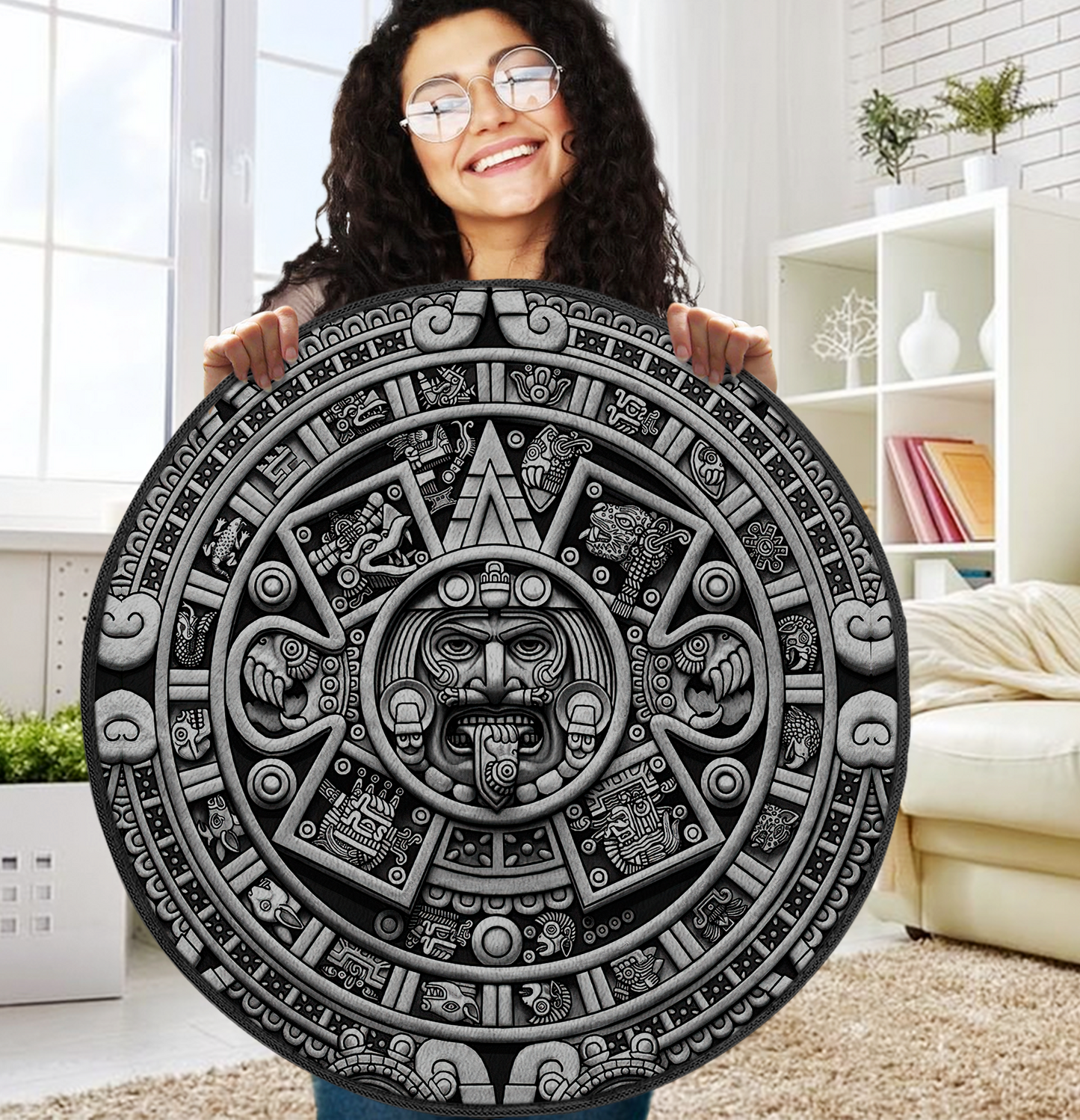 Aztec Circle Rug