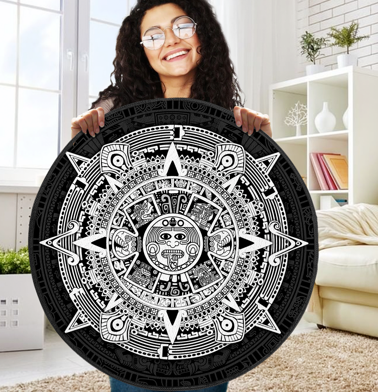 Aztec Circle Rug