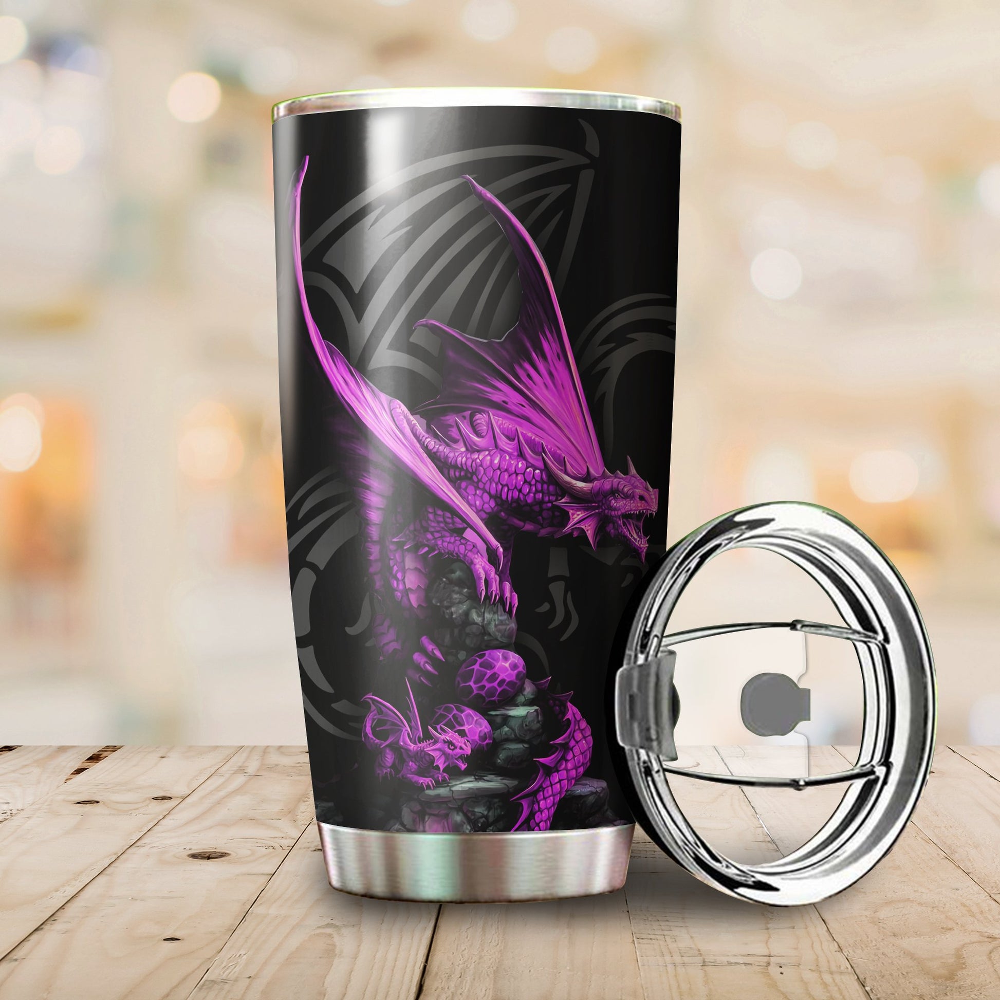 Dragon & Dungeon Tattoo Tumbler 20 Oz HAC020359-Tumbler-NM-Vibe Cosy™