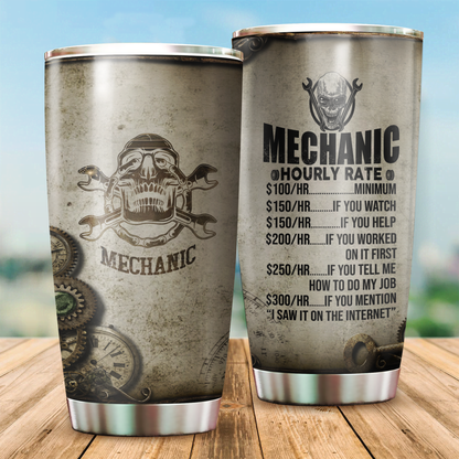 Mechanic Hourly Rate Tumbler TN