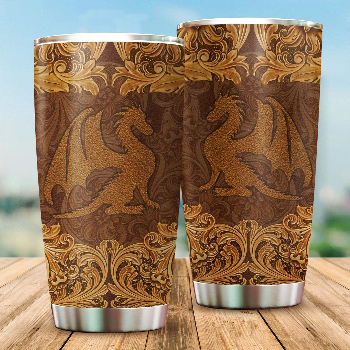 Dragon Stainless Steel Tumbler 20oz NTN11092005