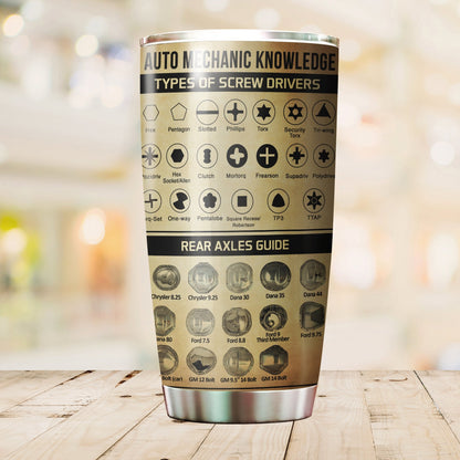 Auto Mechanic Knowledge Tumbler TN