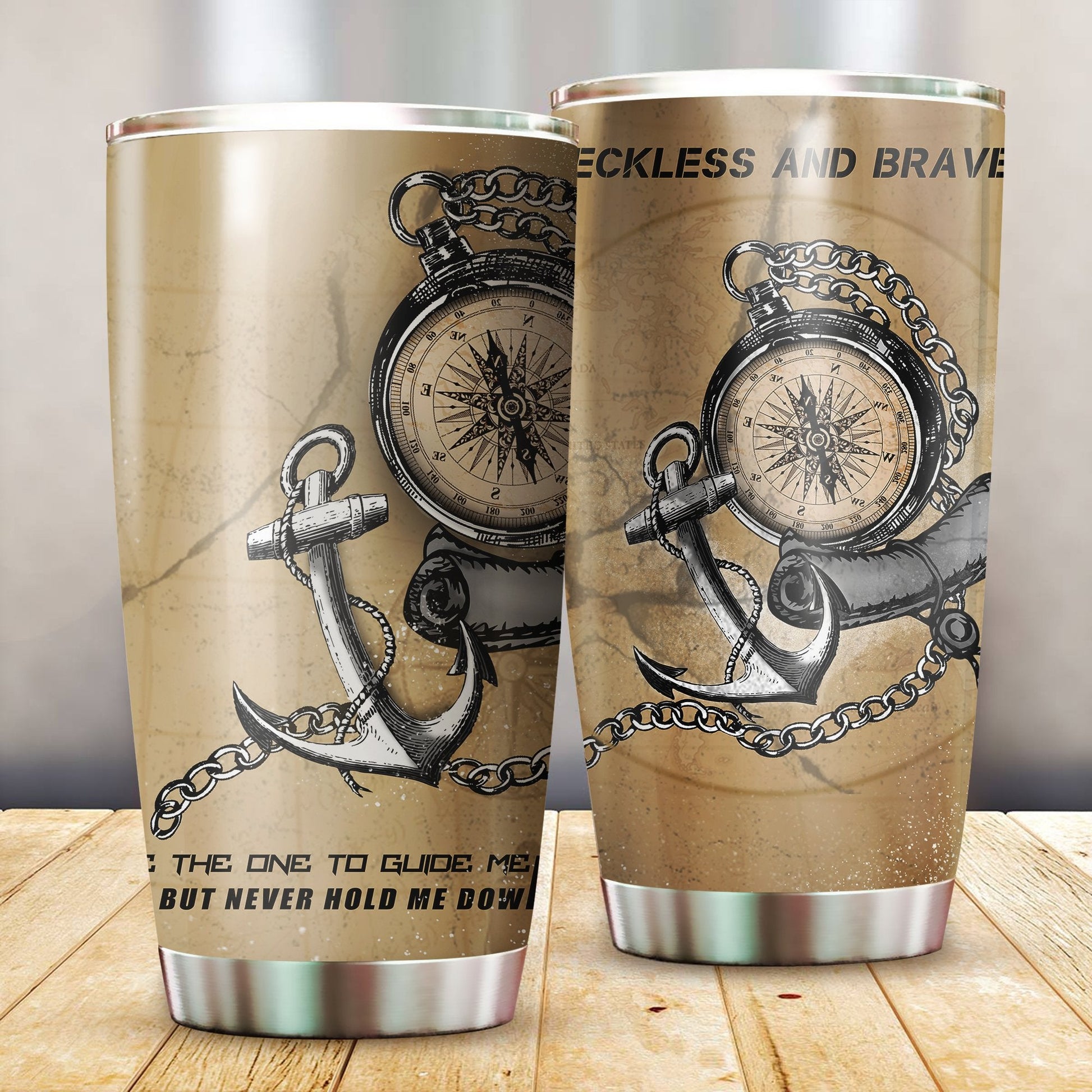 Reckless and Brave Stainless Steel Tumbler 20 Oz JJ100301 - Amaze Style™-Tumbler