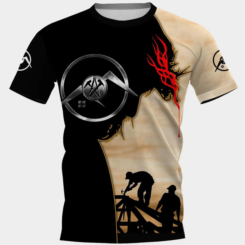 Premium 3D Printed Jesus Roofer Shirts MEI