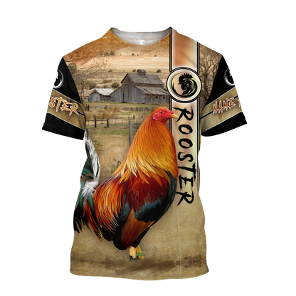 Personalized Rooster 3D Printed Unisex Shirts TNA22042108