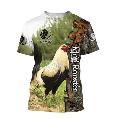 King Rooster 3D Printed Unisex Shirts HHT23042106
