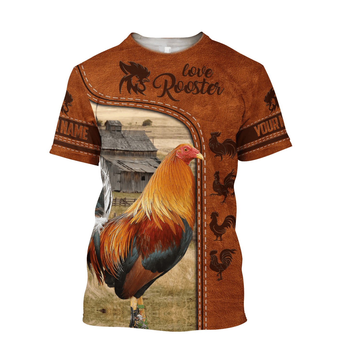 Personalized Rooster 3D Printed Unisex Shirts DA24042102