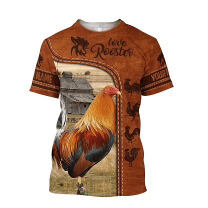 Personalized Rooster 3D Printed Unisex Shirts DA24042102