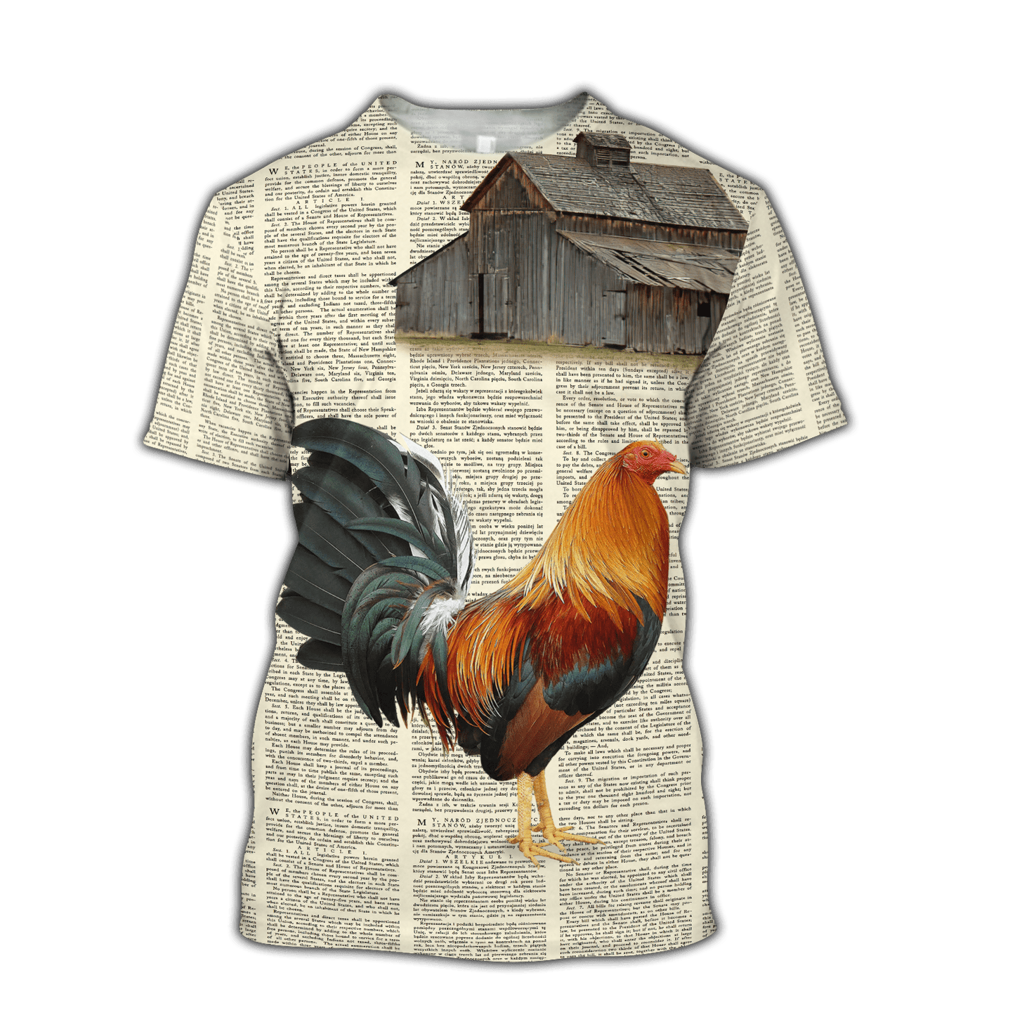 Rooster 3D Printed Unisex Shirts HHT29042102