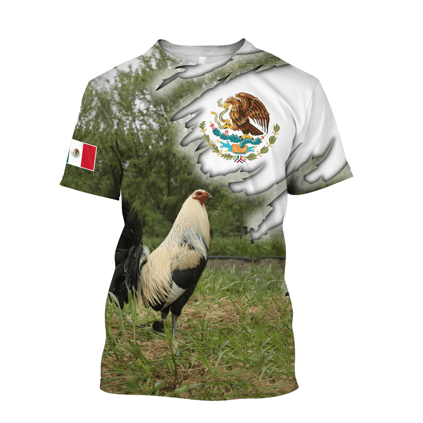 Mexican Rooster 3D Printed Unisex Shirts HHT13052107