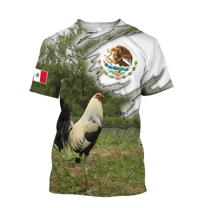 Mexican Rooster 3D Printed Unisex Shirts HHT13052107