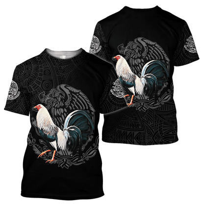 Mexican Rooster 3D Printed Unisex Shirts Pi17052103VH